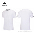 Camisetas brancas masculino masculino puro esportes